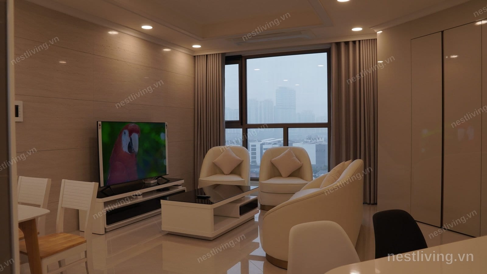 City View 3-Bed Apartment for Rent in West Lake, Hanoi
