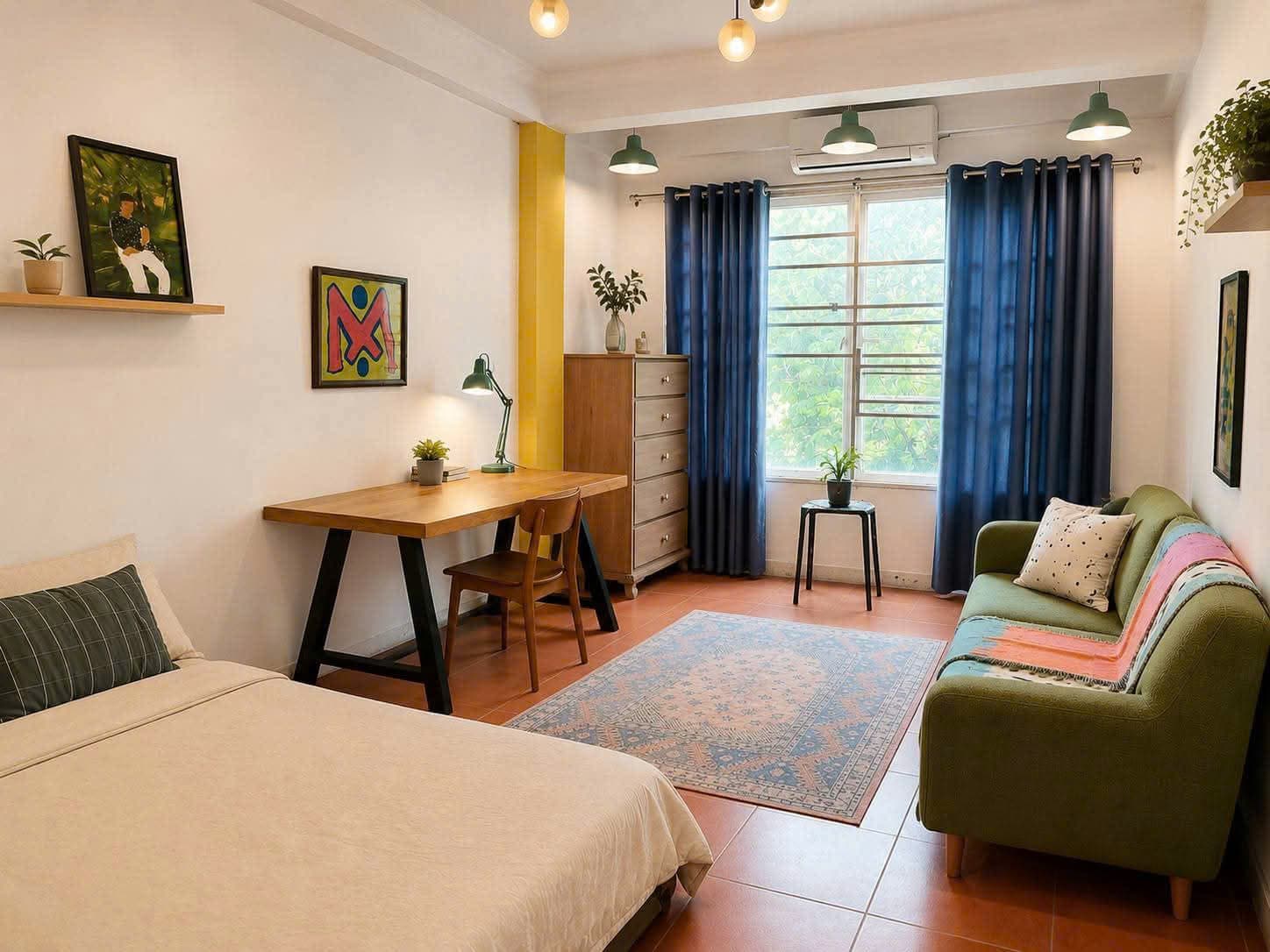 Artistic Studio Home for Rent on Bui Thi Xuan Street