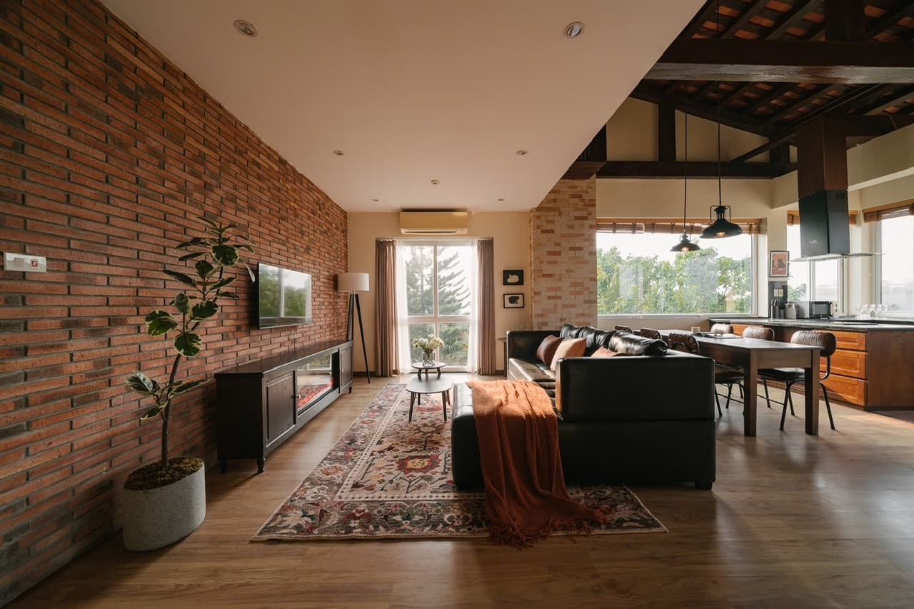 Industrial-Style 2-Bedroom Apartment for Rent on Dang Thai Mai