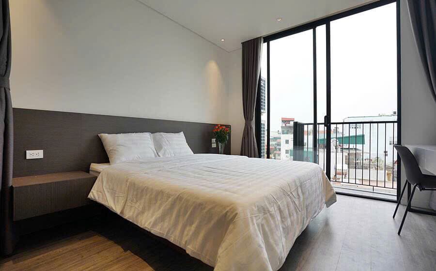Balcony 1-Bed Apartment for Rent in West Lake, Hanoi