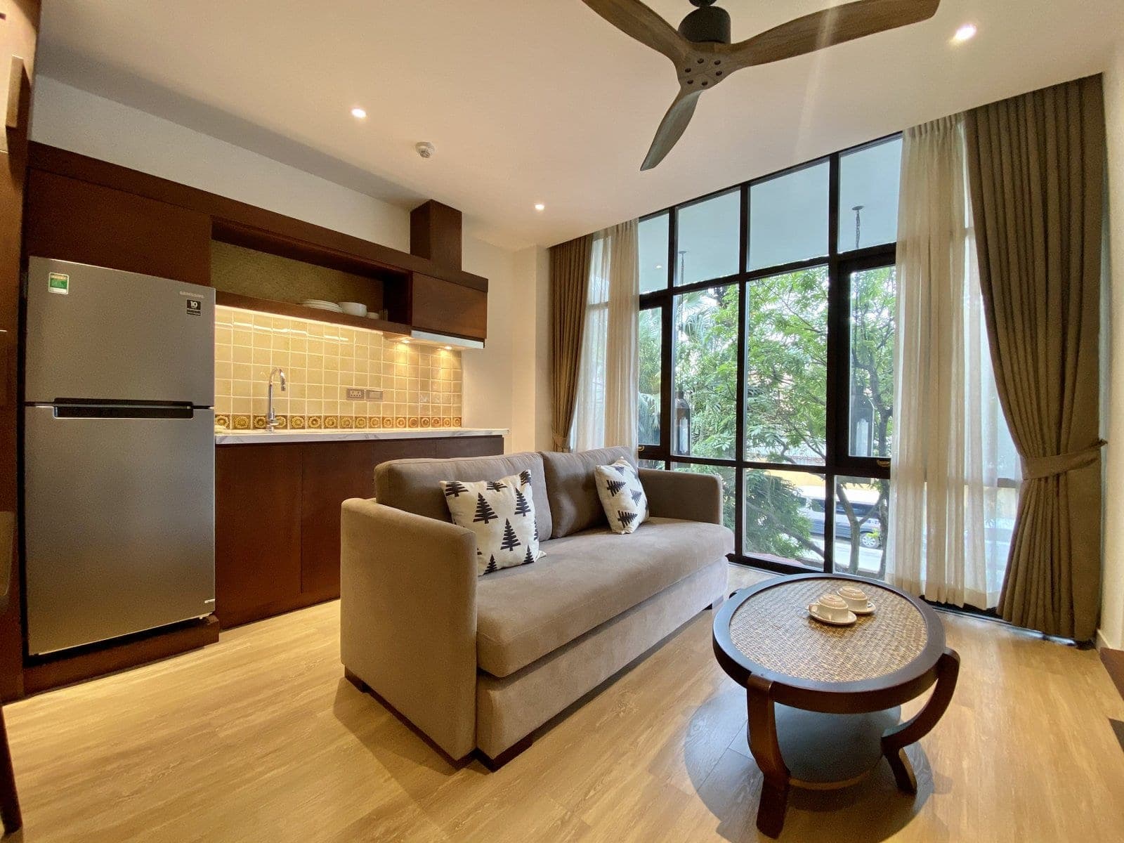 1-Bedroom Apartment with Balcony on Tôn Thất Thiệp, Hoàn Kiếm · Unit 203A
