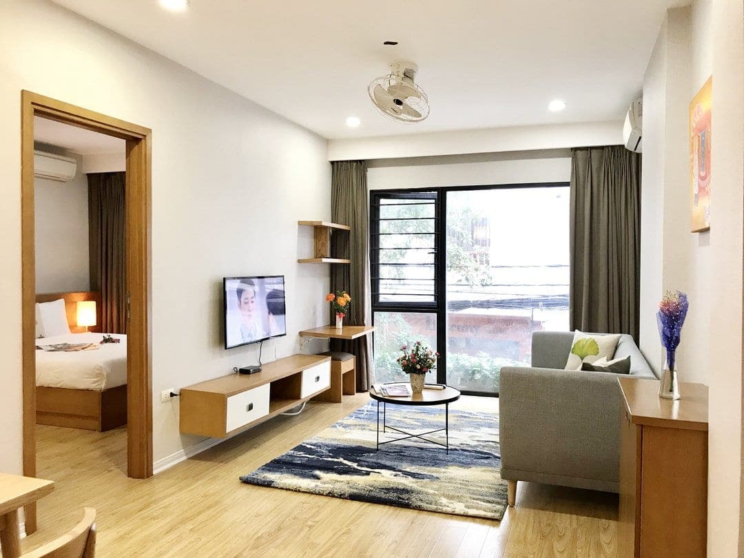 1-Bedroom Apartment with Balcony at 17/36 Dao Tan, Ba Đình · Unit 203