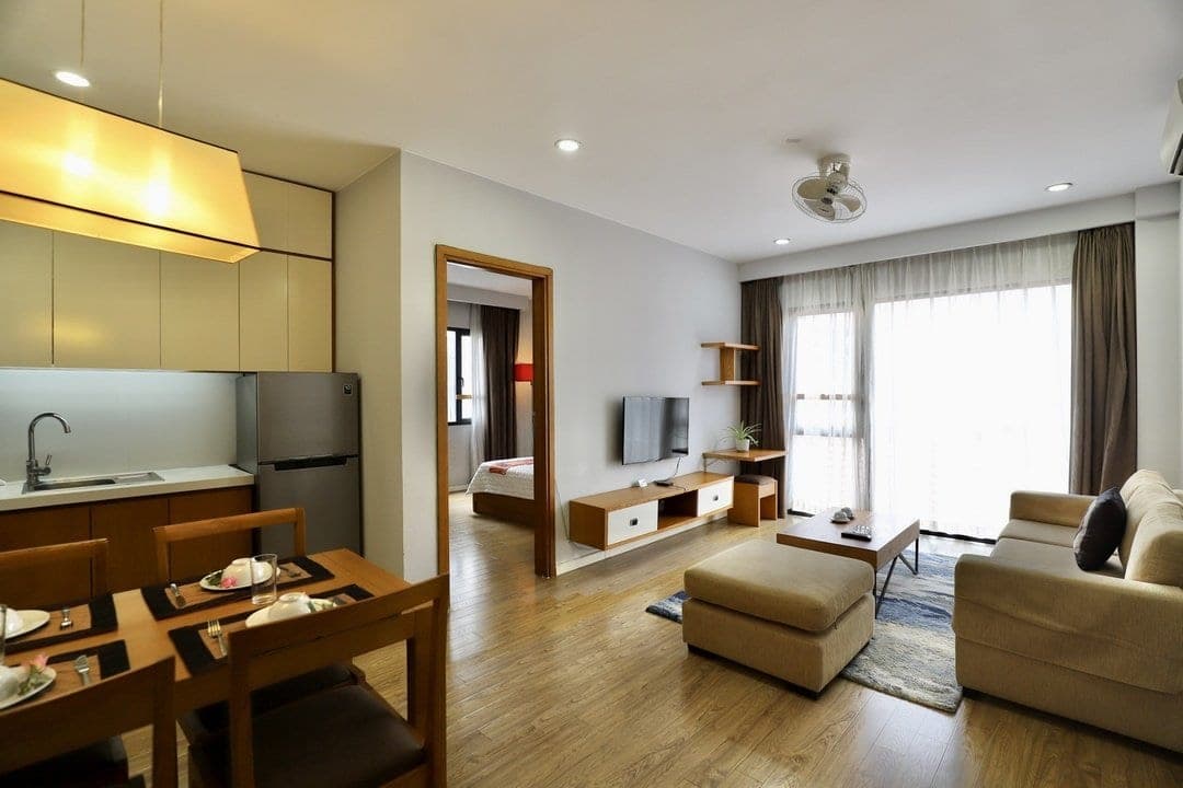 1-Bedroom Apartment with Balcony at 17/36 Dao Tan, Ba Đình · Unit 502