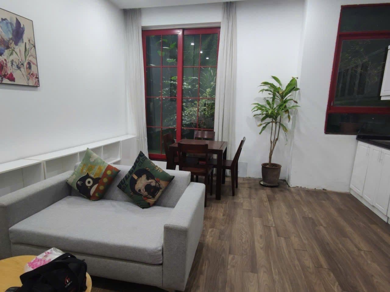 Garden View 1-Bed Apartment for Rent in West Lake, Hanoi
