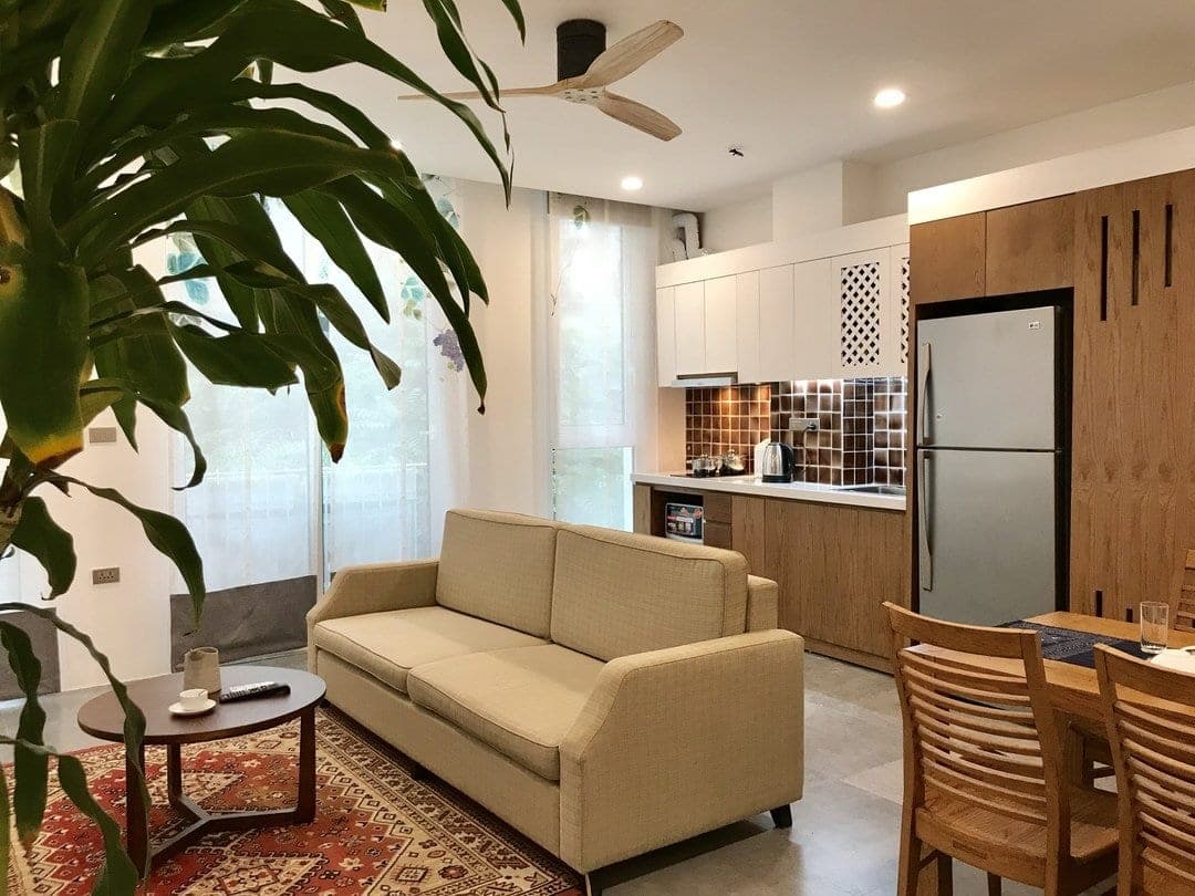 One-Bedroom Apartment with Balcony at 8 Mac Dinh Chi, Ba Đình