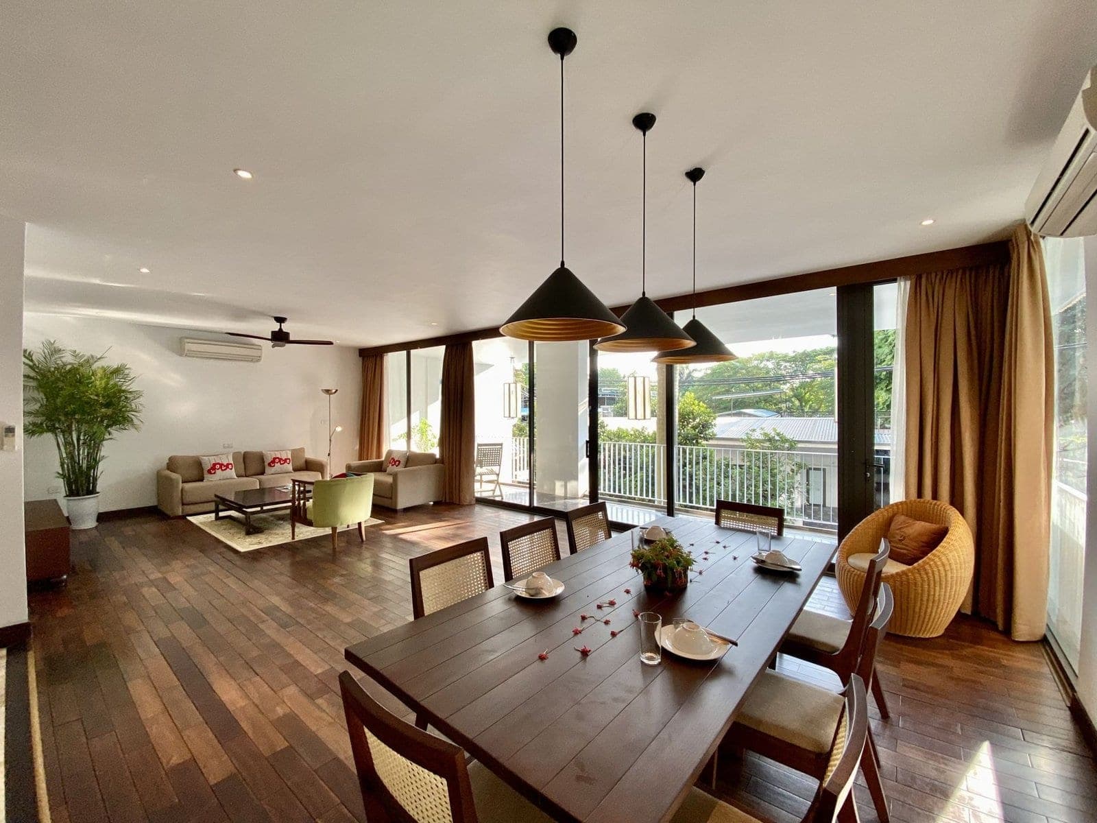 Three-Bedroom Apartment with Balcony at 96 Quang Khanh, Tây Hồ