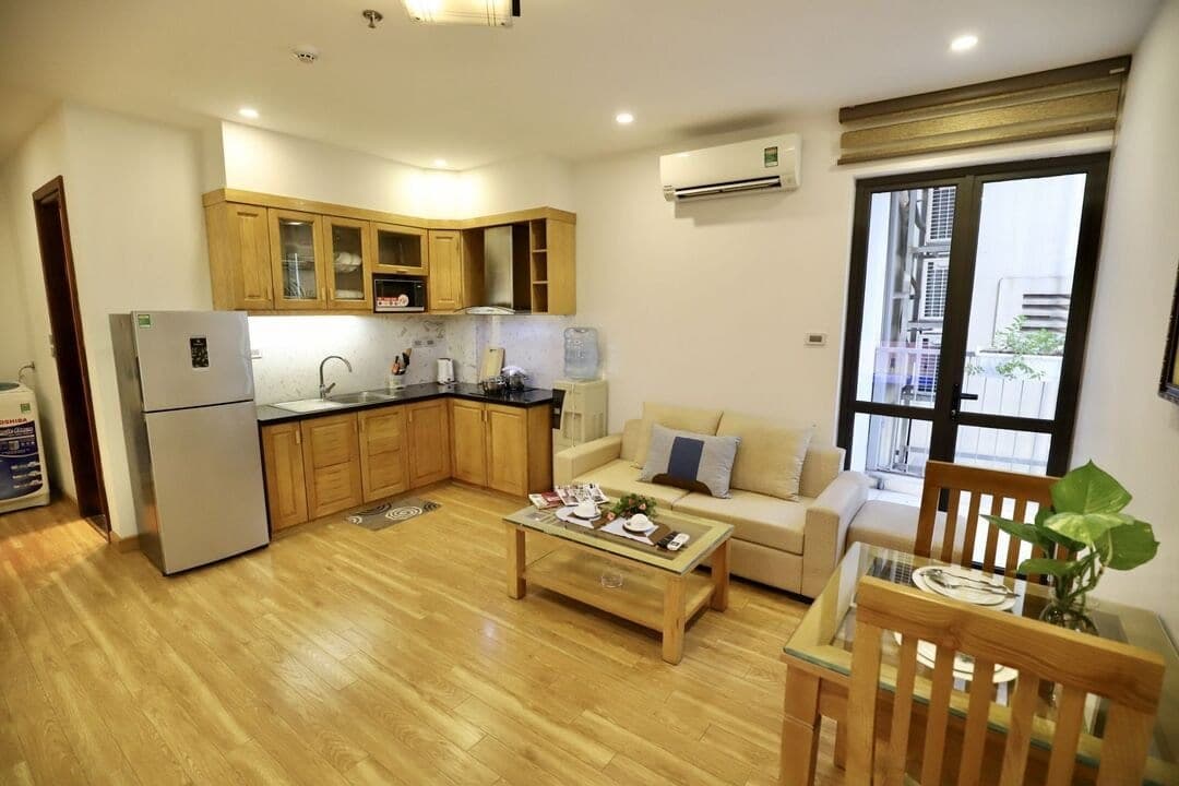 1-Bedroom Apartment with Balcony at 12/551 Kim Ma, Ba Đình · Unit 302