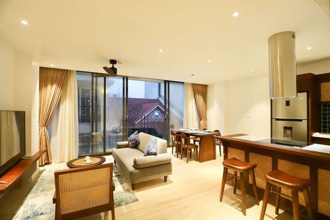 Two-Bedroom Rental with Balcony at 15/41 Linh Lang, Ba Đình