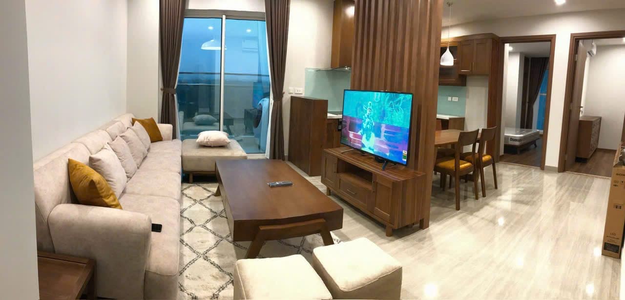 Balcony 2-Bed Apartment for Rent in West Lake, Hanoi